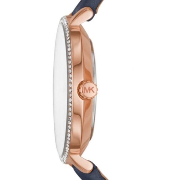 NWT MICHAEL KORS Pyper Blue Leather Watch MK2804 main image 7